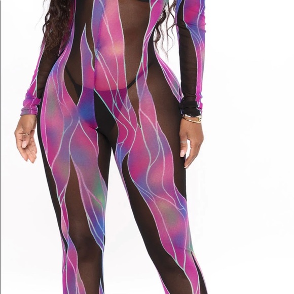 Sheer catsuit - Picture 4 of 4